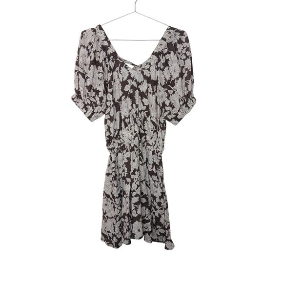 New with Tags Easel Brown Floral Dress V-Neck Small - Picture 2 of 13